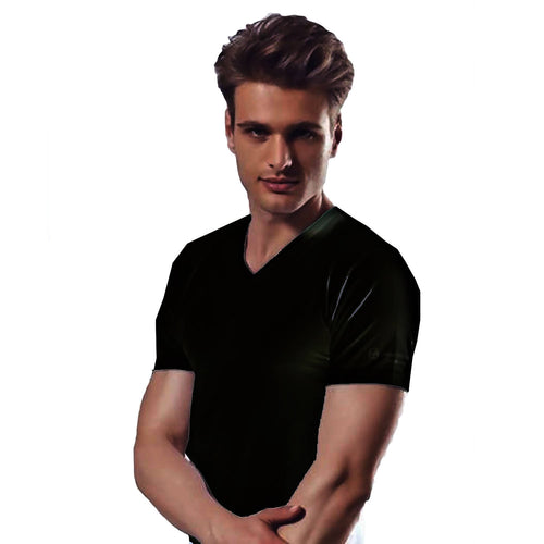 art. tv550 SERGIO TACCHINI maglia uomo a scollo a v jersey cotone bielastico marca Sergio Tacchini manica corta colori bianco o nero art. tv550 intimo e abbigliamento uomo L'Orchidea - Siderno, Commerciovirtuoso.it