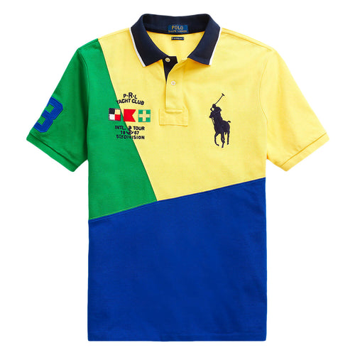 Ralph Lauren Polo Uomo Big Pony PRL Yacht Club Logo Cavallino Ricamato Polo Multicolor Mezze Maniche Con Colletto Maglia Polo Colorata Custom Slim Fi Moda/Uomo/Abbigliamento/T-shirt polo e camicie/Polo Euforia - Bronte, Commerciovirtuoso.it