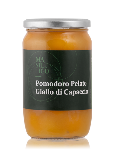 Pomodoro pelato giallo 580 g 100% Made in italy Masilicò