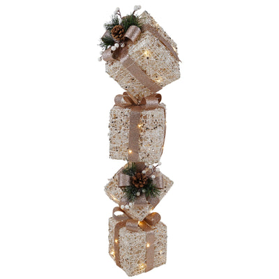 Figura luminosa 4 regali natalizi Bianco Champagne con led h 86 cm Casa e cucina/Decorazioni per interni/Addobbi e decorazioni per ricorrenze/Decorazioni natalizie/Luci natalizie/Catene luminose per esterni MagiediNatale.it - Altamura, Commerciovirtuoso.it