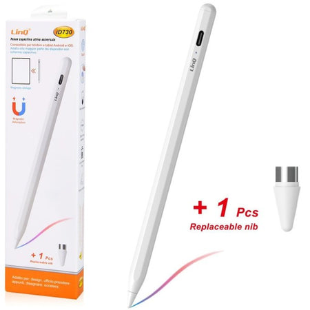 Penna Capacitiva Attiva Universale Design Magnetico Per Tablet Smartphone Id730