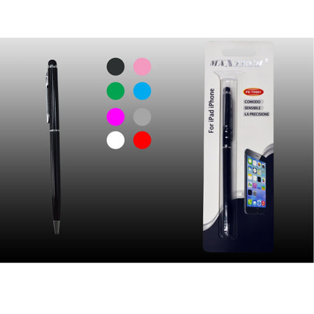 Penna Touch Screen Per Smartphone Pennino Tablet Ipad Iphone Maxtech Pe-th001