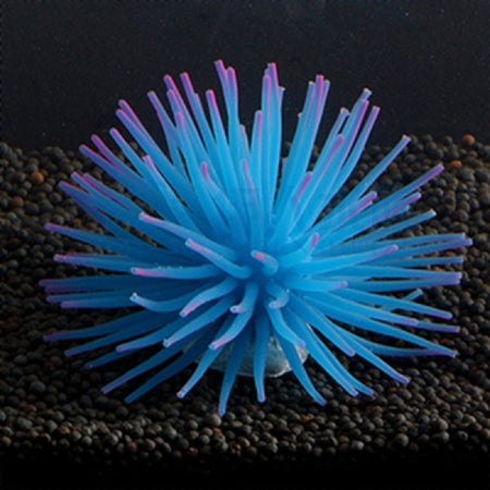 Pianta Finta Corallo Silicone Color Blu Artificiale Per Decorazioni Acquario