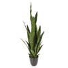 Pianta artificiale Sansevieria con vaso grigio decorativa verde da 92 cm per interno Casa e cucina/Decorazioni per interni/Piante e fiori artificiali/Piante artificiali Decor Space - Altamura, Commerciovirtuoso.it