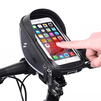 Porta Cellulare Smartphone Per Bicicletta Supporto Borsa Astuccio Impermeabile