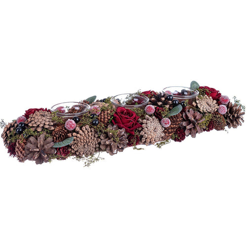 Porta Candela Rettangolare Mary 3 posti per interno decorazione Natalizia Casa e cucina/Decorazioni per interni/Candele e portacandele/Candele/Candele a colonna MagiediNatale.it - Altamura, Commerciovirtuoso.it