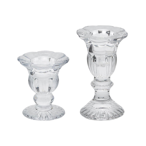 Portacandela in Vetro Trasparente Tulipano con Faccia Bombata Casa e cucina/Decorazioni per interni/Candele e portacandele/Candele/Candele a colonna MagiediNatale.it - Altamura, Commerciovirtuoso.it