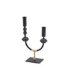 Portacandela Nero con due Basi h 29 cm Candelabro Nero per Decorazione Natalizie Casa e cucina/Decorazioni per interni/Candele e portacandele/Candele/Candele a colonna MagiediNatale.it - Altamura, Commerciovirtuoso.it