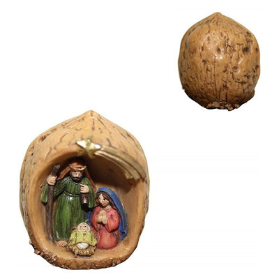 Presepe Nativit? Dentro Noce Resina 4,5cm Decoro Sacra Famiglia Decorazione Natale Casa e cucina/Decorazioni per interni/Addobbi e decorazioni per ricorrenze/Decorazioni natalizie/Presepi/Statuine e fondali per il presepe Trade Shop italia - Napoli, Commerciovirtuoso.it