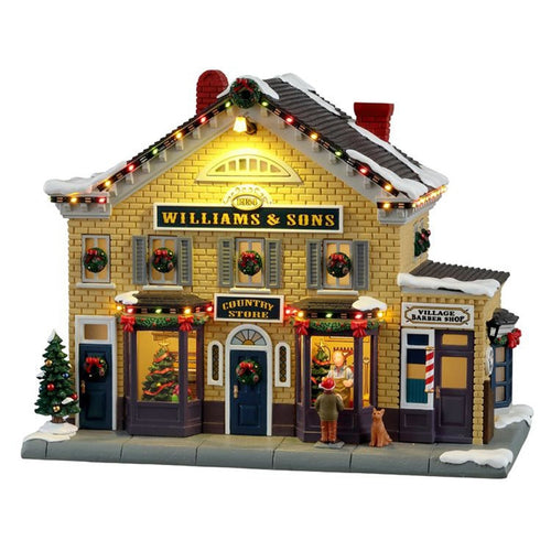 Decorazione Williams & Sons Country Store per Villaggio di Natale e presepe, in Resina da h 16 cm Casa e cucina/Decorazioni per interni/Addobbi e decorazioni per ricorrenze/Decorazioni natalizie/Oggettistica MagiediNatale.it - Altamura, Commerciovirtuoso.it