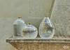 Vaso sferico in vetro Faccia con decorazione verde chiaro da Ø 12 cm Giardino e giardinaggio/Attrezzi da giardino e attrezzature per l'irrigazione/Vasi e accessori per piante/Vasi tradizionali Decor Space - Altamura, Commerciovirtuoso.it