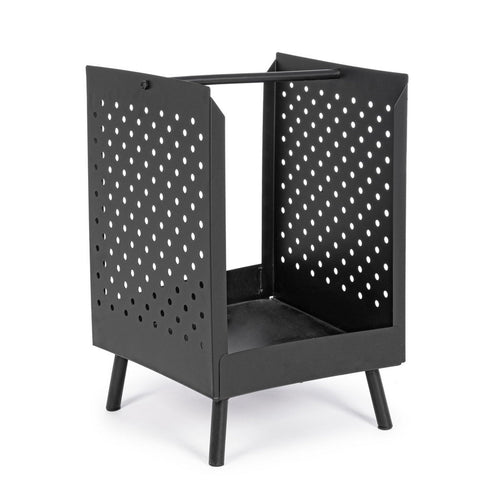Portalegna Efesto in acciaio verniciato, resistente alle alte temperature, da 55 cm Giardino e giardinaggio/Riscaldamenti e bracieri da esterno/Bracieri Decor Space - Altamura, Commerciovirtuoso.it