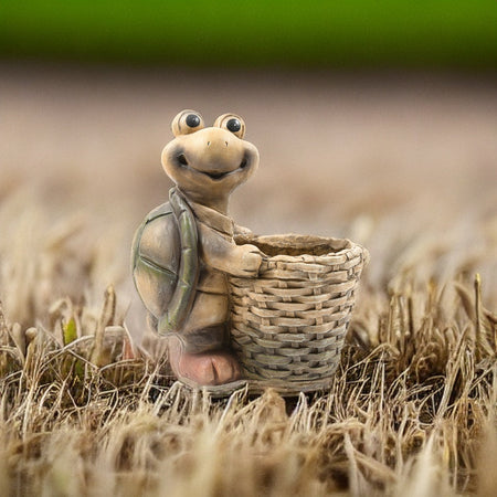 Cachepot portavaso "Tartaruga" ideale per decorare il giardino, da 32 x 20,5 x h 36 cm Giardino e giardinaggio/Attrezzi da giardino e attrezzature per l'irrigazione/Vasi e accessori per piante/Accessori/Portavasi Decor Space - Altamura, Commerciovirtuoso.it