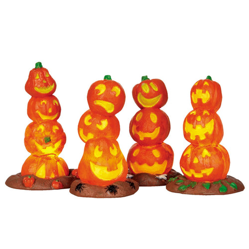 Decorazione Set di stack di zucca illuminati/4 per Villaggio di Natale e presepe, in Plastica da h 6 cm Casa e cucina/Decorazioni per interni/Addobbi e decorazioni per ricorrenze/Decorazioni natalizie/Oggettistica MagiediNatale.it - Altamura, Commerciovirtuoso.it