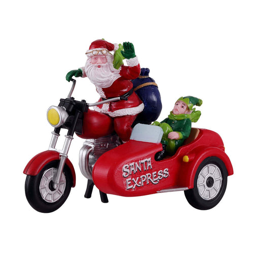 Decorazione Babbo Natale Express per Villaggio di Natale e presepe, in Plastica da h 6,7 cm Casa e cucina/Decorazioni per interni/Addobbi e decorazioni per ricorrenze/Decorazioni natalizie/Oggettistica MagiediNatale.it - Altamura, Commerciovirtuoso.it