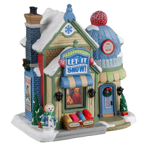 Decorazione Lascia che nevichi! per Villaggio di Natale e presepe, in Porcellana da h 11,5 cm Casa e cucina/Decorazioni per interni/Addobbi e decorazioni per ricorrenze/Decorazioni natalizie/Oggettistica MagiediNatale.it - Altamura, Commerciovirtuoso.it