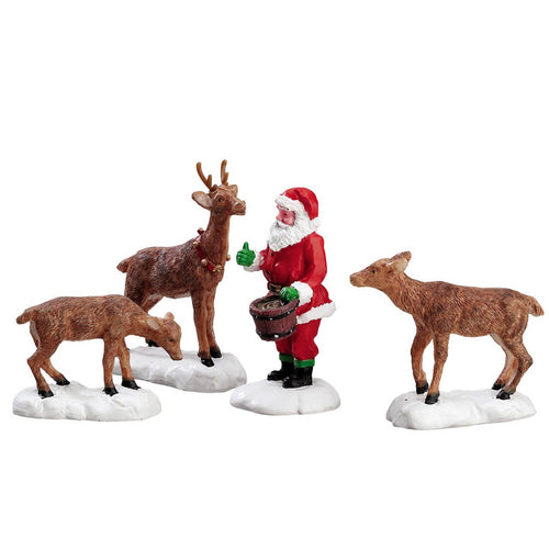 Decorazione Babbo Natale nutre renne set di 4 per Villaggio di Natale e presepe, in Resina da h 7 cm Casa e cucina/Decorazioni per interni/Addobbi e decorazioni per ricorrenze/Decorazioni natalizie/Oggettistica MagiediNatale.it - Altamura, Commerciovirtuoso.it