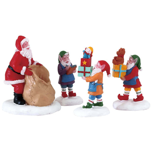 Decorazione Giorno dei regali, set da 4 per Villaggio di Natale e presepe, in Resina da h 4,1 cm Casa e cucina/Decorazioni per interni/Addobbi e decorazioni per ricorrenze/Decorazioni natalizie/Oggettistica MagiediNatale.it - Altamura, Commerciovirtuoso.it
