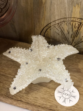 Candela "Stellamarina" decorazione natalizia h 6 cm ø 15 cm Casa e cucina/Decorazioni per interni/Candele e portacandele/Candele/Candele a colonna MagiediNatale.it - Altamura, Commerciovirtuoso.it