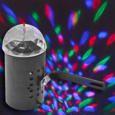 Proiettore Laser Natale Luce Lampadina Led Rotante Rgb Effetti Discoteca Feste