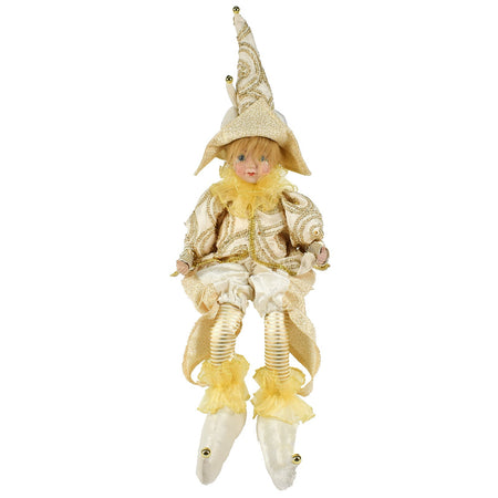 Pupazzo con carillon beige "Giullare" decorazione natalizia h 65 cm Casa e cucina/Decorazioni per interni/Addobbi e decorazioni per ricorrenze/Decorazioni natalizie/Schiaccianoci MagiediNatale.it - Altamura, Commerciovirtuoso.it