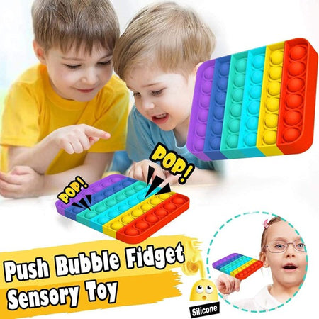 Push Popit Bolle Fidget Giocattolo Antistress Sensory Bubble Gioco Per Bambini