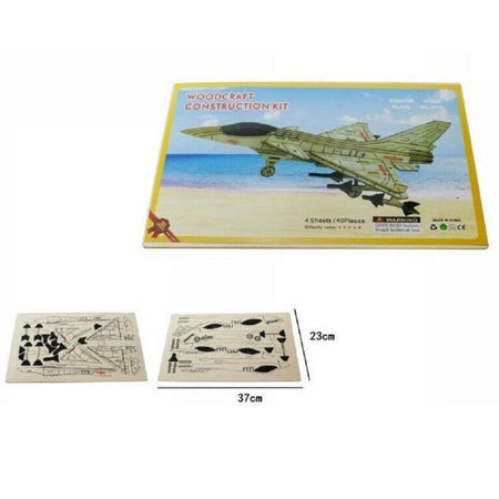 Puzzle 3d Legno Aereo Dl-412 Modellino Modellismo Collezione Gioco Bambini 07347