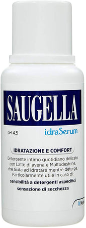 Saugella Idraserum Detergente Intimo 200 Ml Idratante Detergente Intimo  Specifico Con Latte Di Avena - commercioVirtuoso.it