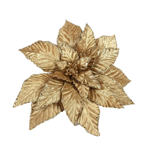 Ramo decorativo natalizio Fiore Oro con petali in velluto da 60 cm Casa e cucina/Decorazioni per interni/Addobbi e decorazioni per ricorrenze/Decorazioni natalizie/Ghirlande e corone MagiediNatale.it - Altamura, Commerciovirtuoso.it