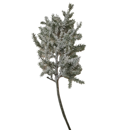 Ramo decorativo "Ginepro Innevato" decorazione per composizioni floreali 58 cm Casa e cucina/Decorazioni per interni/Addobbi e decorazioni per ricorrenze/Decorazioni natalizie/Ghirlande e corone MagiediNatale.it - Altamura, Commerciovirtuoso.it