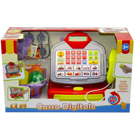 Registratore Di Cassa Digitale Con Scanner E Calcolatrice Giocattoli Per Bambini