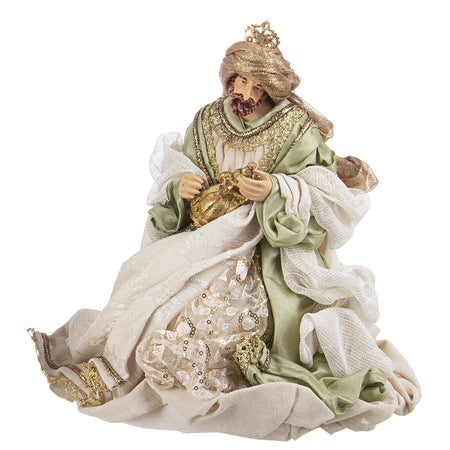 Natività completa "Liberty" con statue per presepe vestiti in tessuto Bianco e Verde h 36 cm Casa e cucina/Decorazioni per interni/Addobbi e decorazioni per ricorrenze/Decorazioni natalizie/Presepi/Statuine e fondali per il presepe MagiediNatale.it - Altamura, Commerciovirtuoso.it