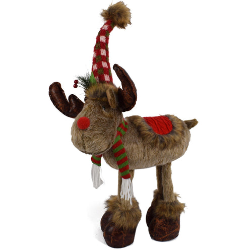 Pupazzo in tessuto con pelliccia marrone Renna decorazione natalizia h 55 cm Casa e cucina/Decorazioni per interni/Addobbi e decorazioni per ricorrenze/Decorazioni natalizie/Schiaccianoci MagiediNatale.it - Altamura, Commerciovirtuoso.it