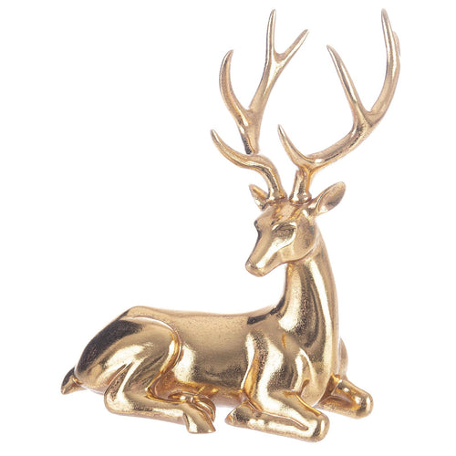 Decorazione natalizia Renna 3D seduta color Oro per uso interno ed esterno Casa e cucina/Decorazioni per interni/Addobbi e decorazioni per ricorrenze/Decorazioni natalizie/Oggettistica MagiediNatale.it - Altamura, Commerciovirtuoso.it