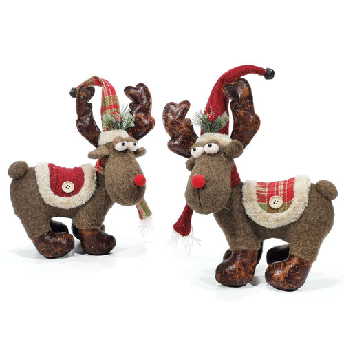 Pupazzo natalizio Renna con Campanello decorazione per interno h40 cm Casa e cucina/Decorazioni per interni/Addobbi e decorazioni per ricorrenze/Decorazioni natalizie/Schiaccianoci MagiediNatale.it - Altamura, Commerciovirtuoso.it