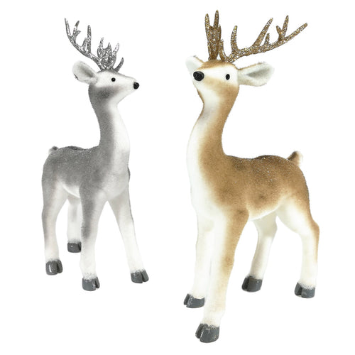 Statuetta decorativa Renna Oro e Argento decorazione elegante per Natale Casa e cucina/Decorazioni per interni/Addobbi e decorazioni per ricorrenze/Decorazioni natalizie/Schiaccianoci MagiediNatale.it - Altamura, Commerciovirtuoso.it