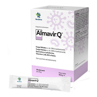 Revalma Inc Srl Soc. Benefit Almavir Q 30Stick Pack Salute e cura della persona/Vitamine minerali e integratori/Singole vitamine/Multivitamine FarmaFabs - Ercolano, Commerciovirtuoso.it