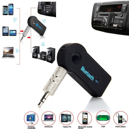 Ricevitore Vivavoce Auto Bluetooth 3.0 Edr Aux Adattatore Audio