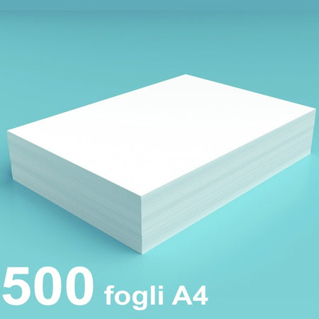 Risma 500 Fogli Bianchi A4 Per Fotocopiatrice Stampante 80 Gr Carta Ultra Bianca