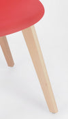 Sedia System con gambe in legno di faggio, per arredo interno 51,5 x 46,5 x h 86 cm Casa e cucina/Arredamento/Sala da pranzo/Sedie Decor Space - Altamura, Commerciovirtuoso.it
