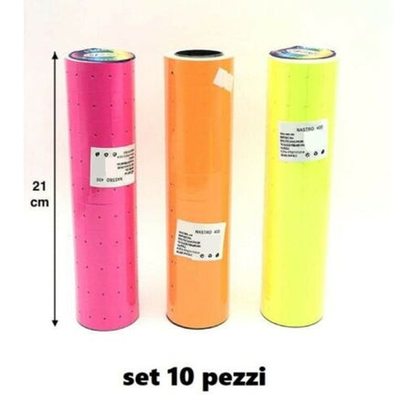 Rotoli Etichette Adesive Colorate Per Macchina Prezzatrice Uso Negozio Prezzi