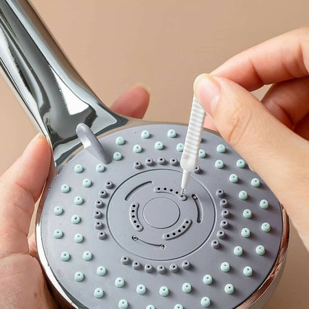 Set 10 mini spazzole per la pulizia di fori piccoli pulizia soffione della doccia o smartphone