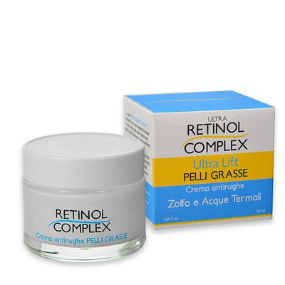 Ultra retinol complex crema antirughe lift pelli grasse zolfo e acque termali