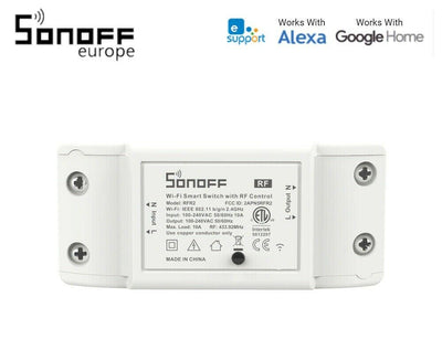 Sonoff RFR2 - SWITCH WIFI 2,4 Ghz - RF 433 MHz SMART HOME ALEXA GOOGLE HOME