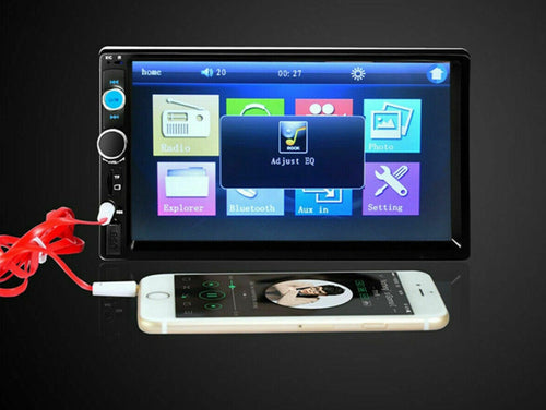 Autoradio 2 Din 7 Player Mp5 TOUCH SCREEN STEREO BLUETOOTH USB SD AUX - NO GPS