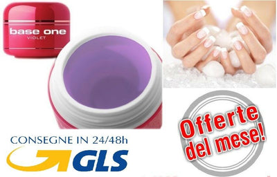GEL COSTRUTTORE BASE ONE MONOFASE VIOLET 50 g MADE IN ITALY OFFERTA DEL MESE