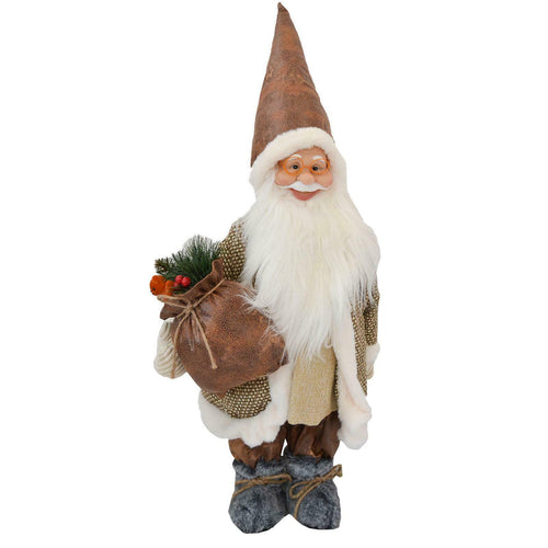 Babbo Natale pupazzo Country con vestito in tessuto Beige h 61 cm Casa e cucina/Decorazioni per interni/Addobbi e decorazioni per ricorrenze/Decorazioni natalizie/Schiaccianoci MagiediNatale.it - Altamura, Commerciovirtuoso.it
