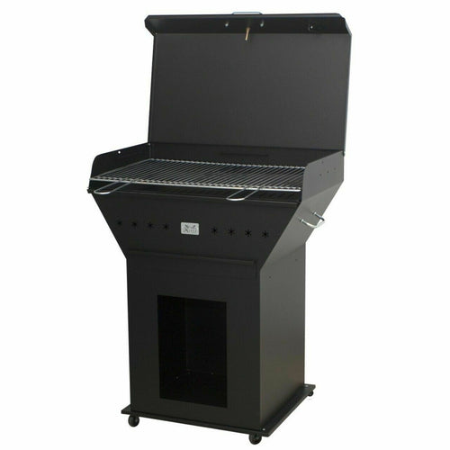 Barbecue a carbone in ferro Spartaco con rotelle e coperchio Giardino e giardinaggio/Barbecue e picnic/Accessori per barbecue e affumicatori/Carbone La Zappa - Altamura, Commerciovirtuoso.it