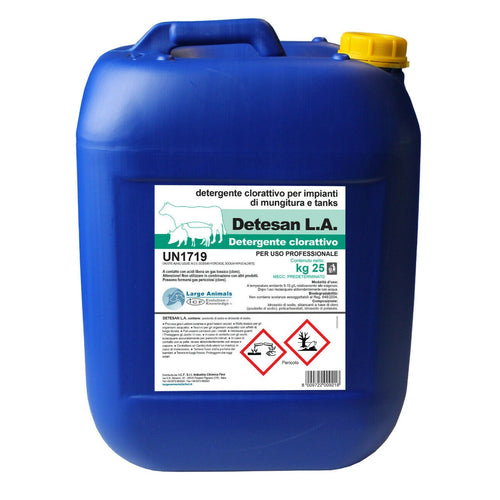 Igienizzante cloroattivo Giornaliero per impianti di mungitura e tanks 25 kg Casa e cucina/Detergenti e prodotti per la pulizia/Detergenti per la casa/Detergenti multiuso La Zappa - Altamura, Commerciovirtuoso.it