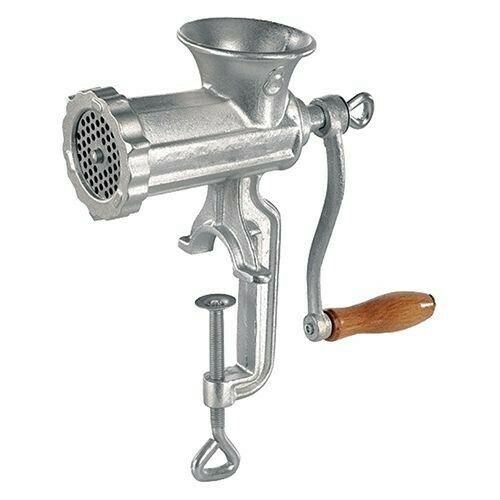 Tritacarne manuale da tavolo Palumbo Pavi con morsetto regolabile e manovella in ghisa Casa e cucina/Elettrodomestici per la cucina/Elettrodomestici speciali/Tritacarne La Zappa - Altamura, Commerciovirtuoso.it